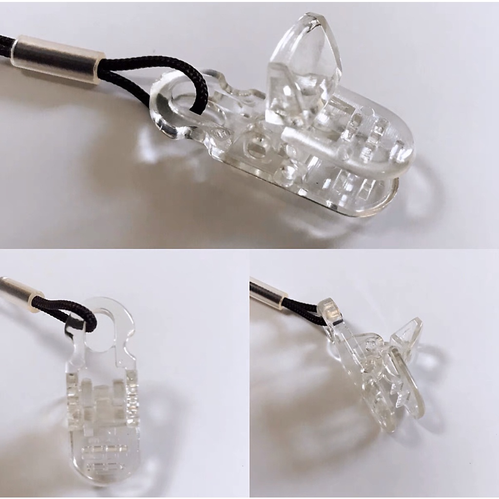 助聽器防丟掛繩用小配件——透明水晶夾子