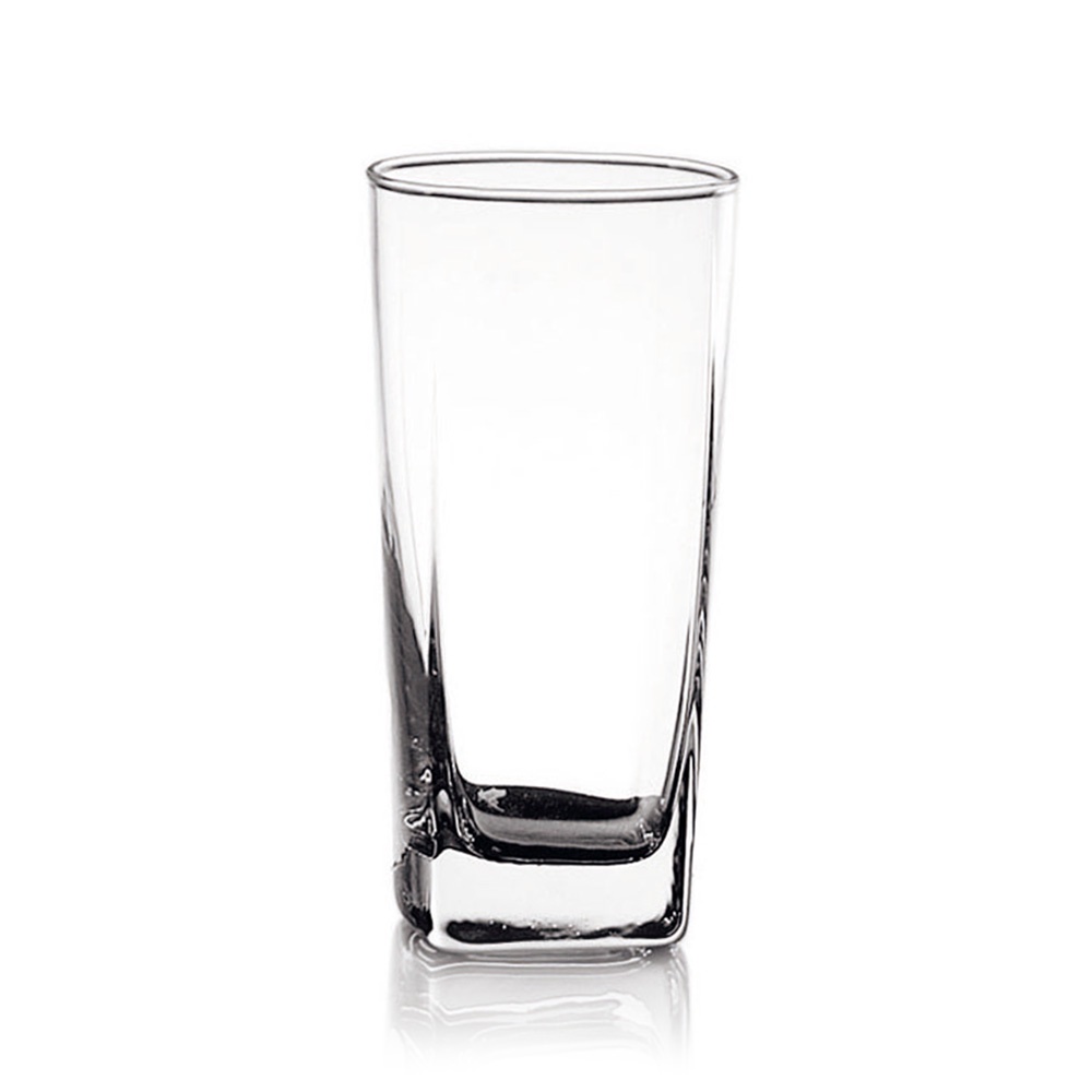 Plaza方型方形果汁杯-6入組-320ml《拾光玻璃》水杯 飲料杯