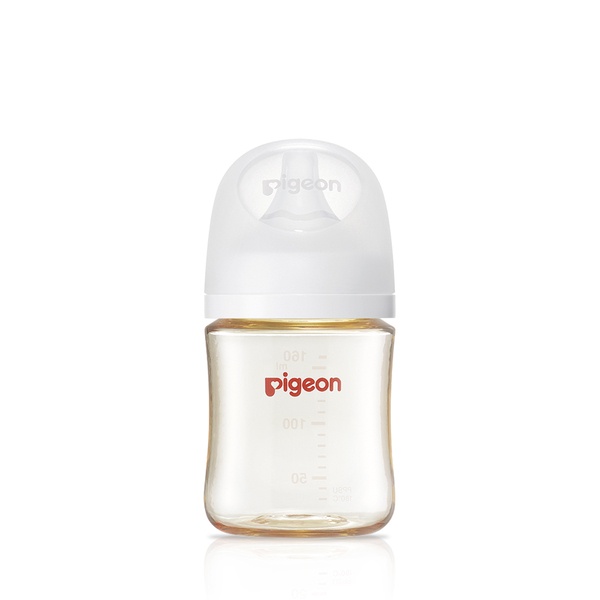 【愛噗噗】Pigeon 貝親 第三代母乳實感寬口PPSU奶瓶 240ml/160ml 純淨白 寬口  PPSU