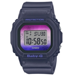 【聊聊甜甜價】CASIO BABY-G 冬夜雪花漸層電子腕錶 BGD-560WL-2