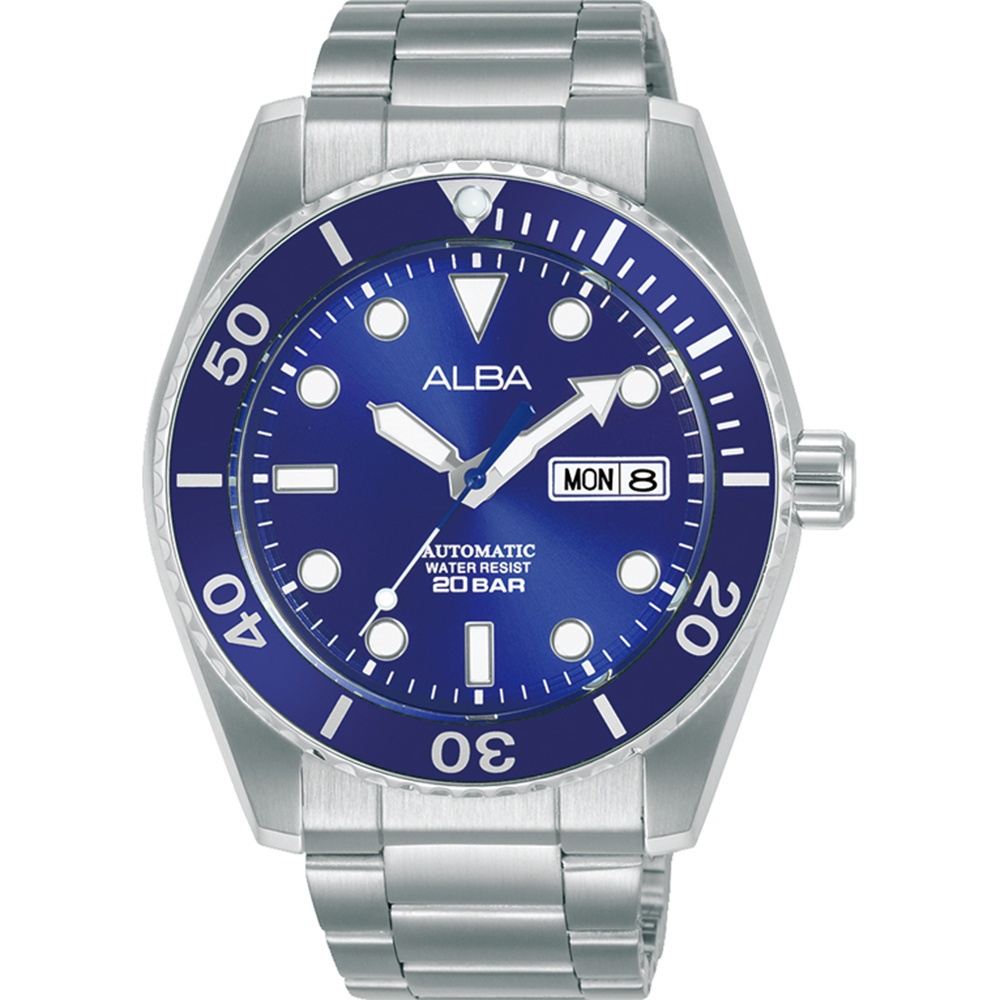 ALBA 雅柏 經典百搭機械錶-藍43mm (AL4359X1/Y676-X047B)
