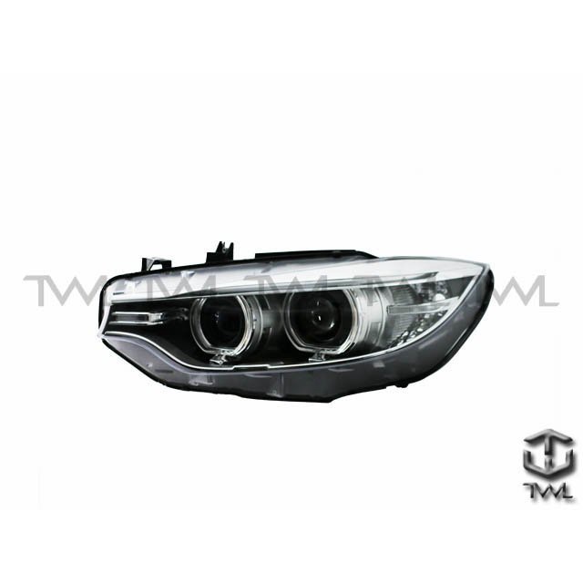 台灣之光 BMW 寶馬F36 4門14 15 16 17年原廠型HID氙氣交換LED雙光圈黑框投射魚眼大燈