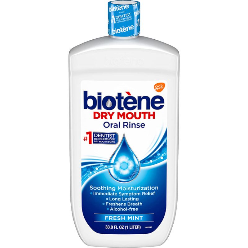 全新 一公升 現貨 美國 biotene 漱口水 mouthwash fresh mint 薄荷 白樂汀 無酒精 1L