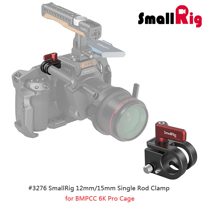 ◎兔大叔◎ 含稅 SmallRig 3276 BMPCC 6K PRO 專用 12mm/15mm單管夾 適用 3270