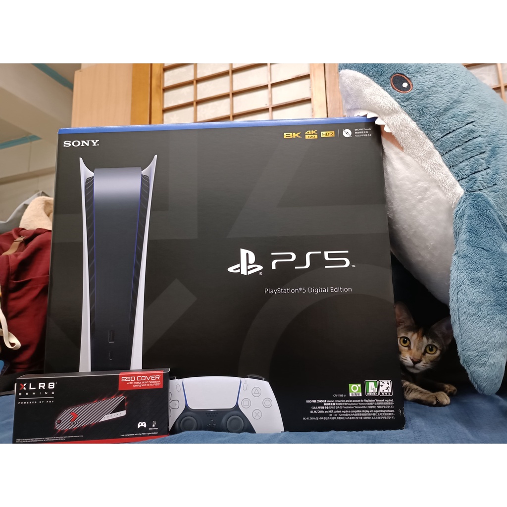 【Sony索尼】PS5 數位版主機 + PNY XLR8 PS5專用SSD散熱片 PlayStation 5✨全新公司貨