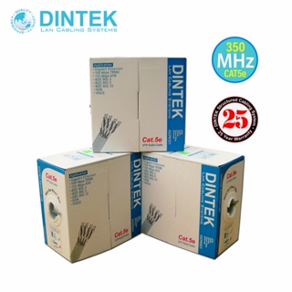 【DINTEK】Cat.5e 4P U/UTP 無遮蔽 24AWG 實心銅導體網路線 305M 灰(UL ETL 驗證)