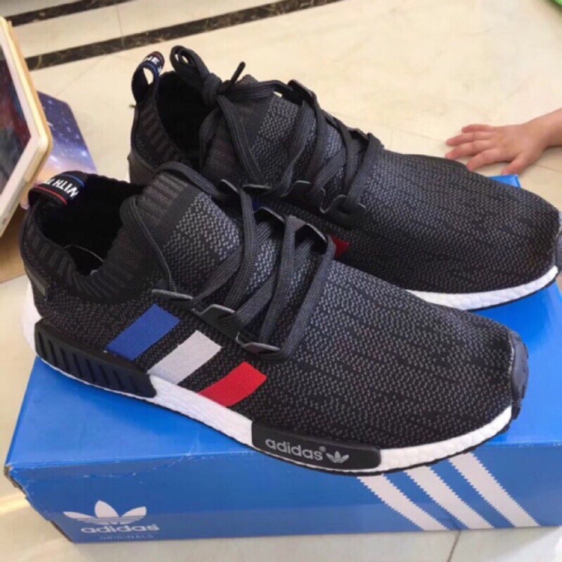 OO實拍 真爆 Adidas NMD R1 Primeknit PK BMW 鐵灰 雪花 法國配色 TRI-COLOR