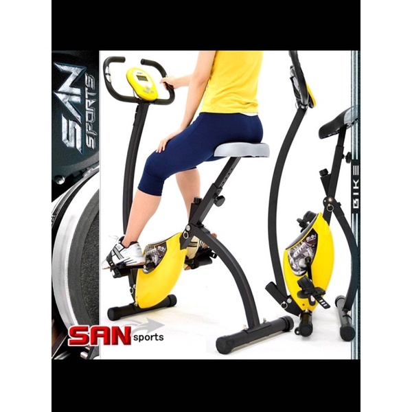 【SAN SPORTS】K次元BIKE飛輪式磁控健身車C082-920室內折疊腳踏車摺疊美腿機