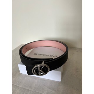 Calvin Klein 雙色兩用荔枝皮革皮帶