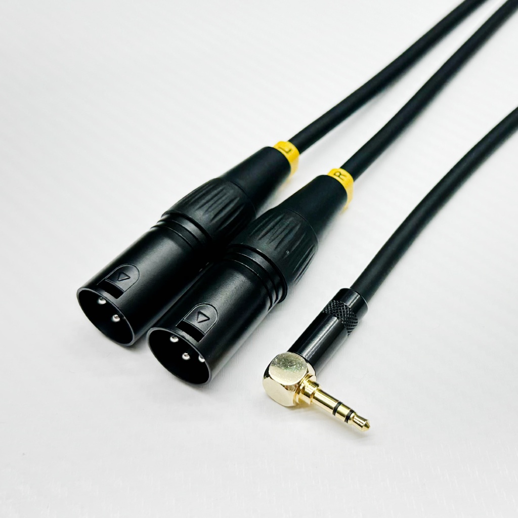手工 發燒線 Y型線 XLR 3.5mm 立體音 雙聲道 一轉二 一分二 監聽喇叭專用線 分岔1米