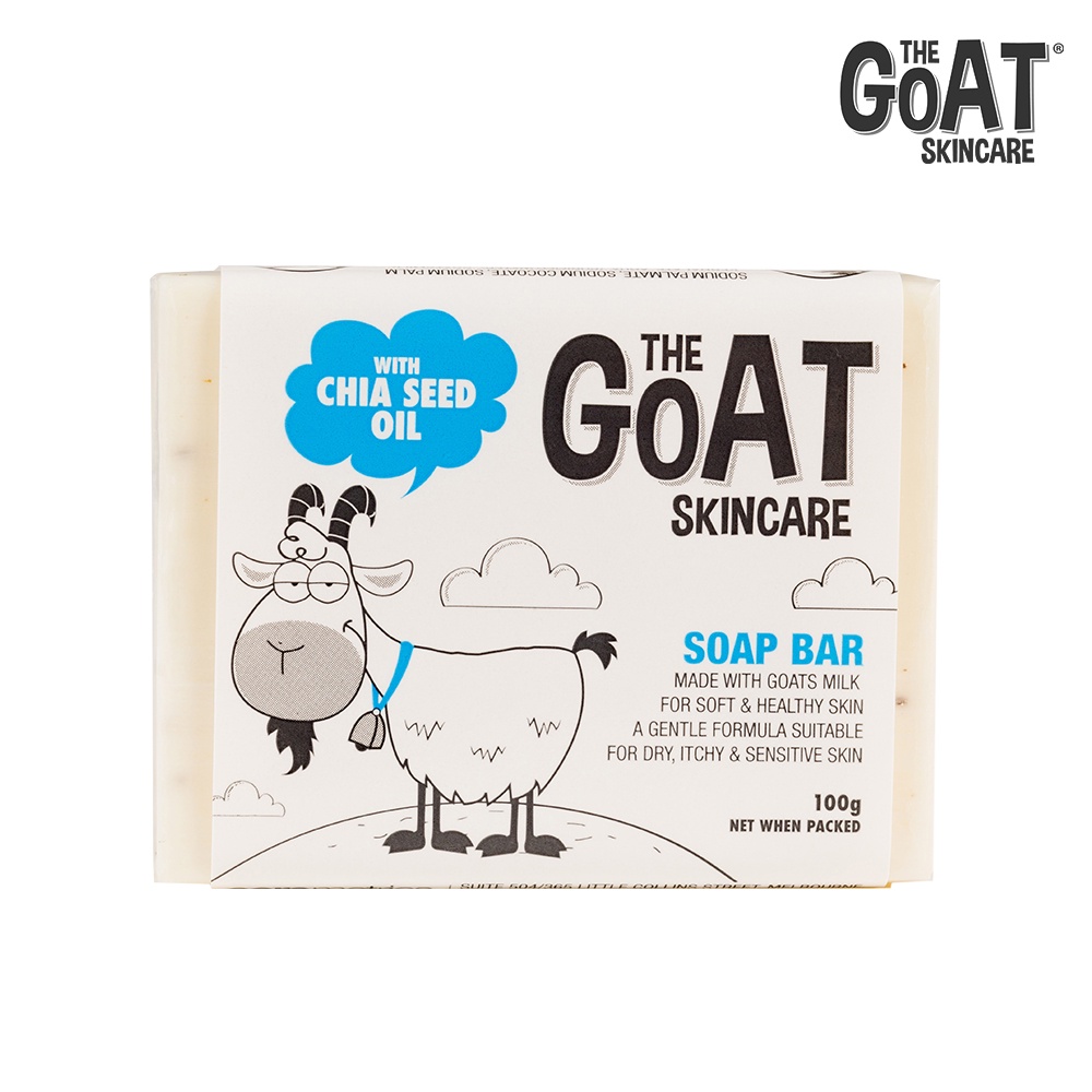 【The Goat】澳洲頂級山羊奶溫和保濕修護皂 100g (奇亞籽)｜GISH Beauty  保濕 清潔 沐浴