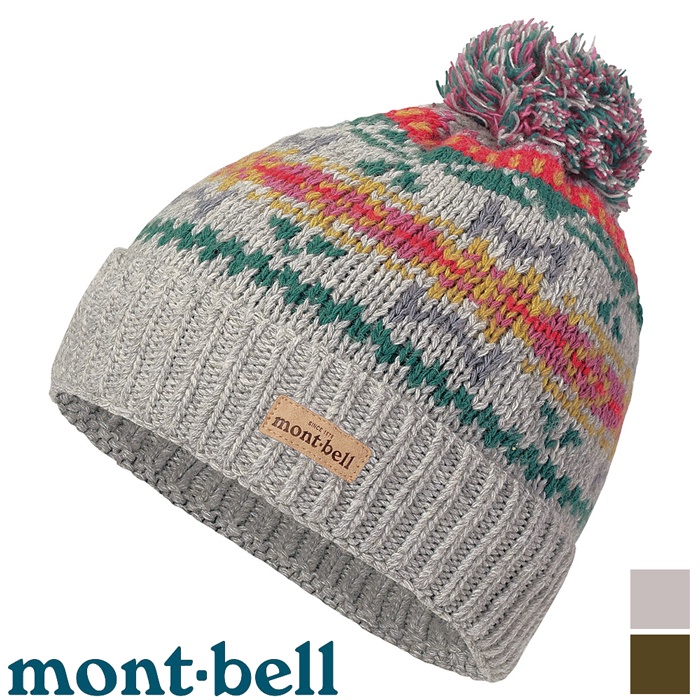 【台灣黑熊】日本 mont-bell 1118584 Jacquard Knit Cap 羊毛帽 保暖帽 針織帽 毛帽