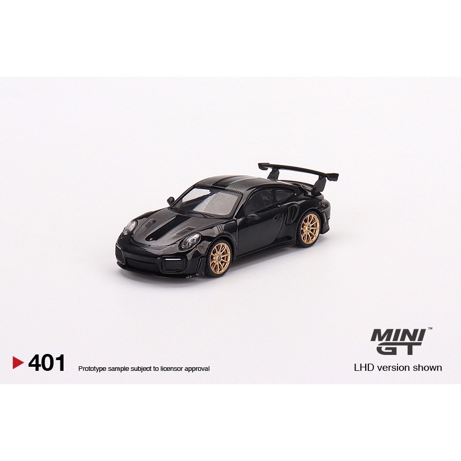 Mini GT 1/64 Porsche 保時捷911 (991) GT2 RS 黑 #401 卡夢 401