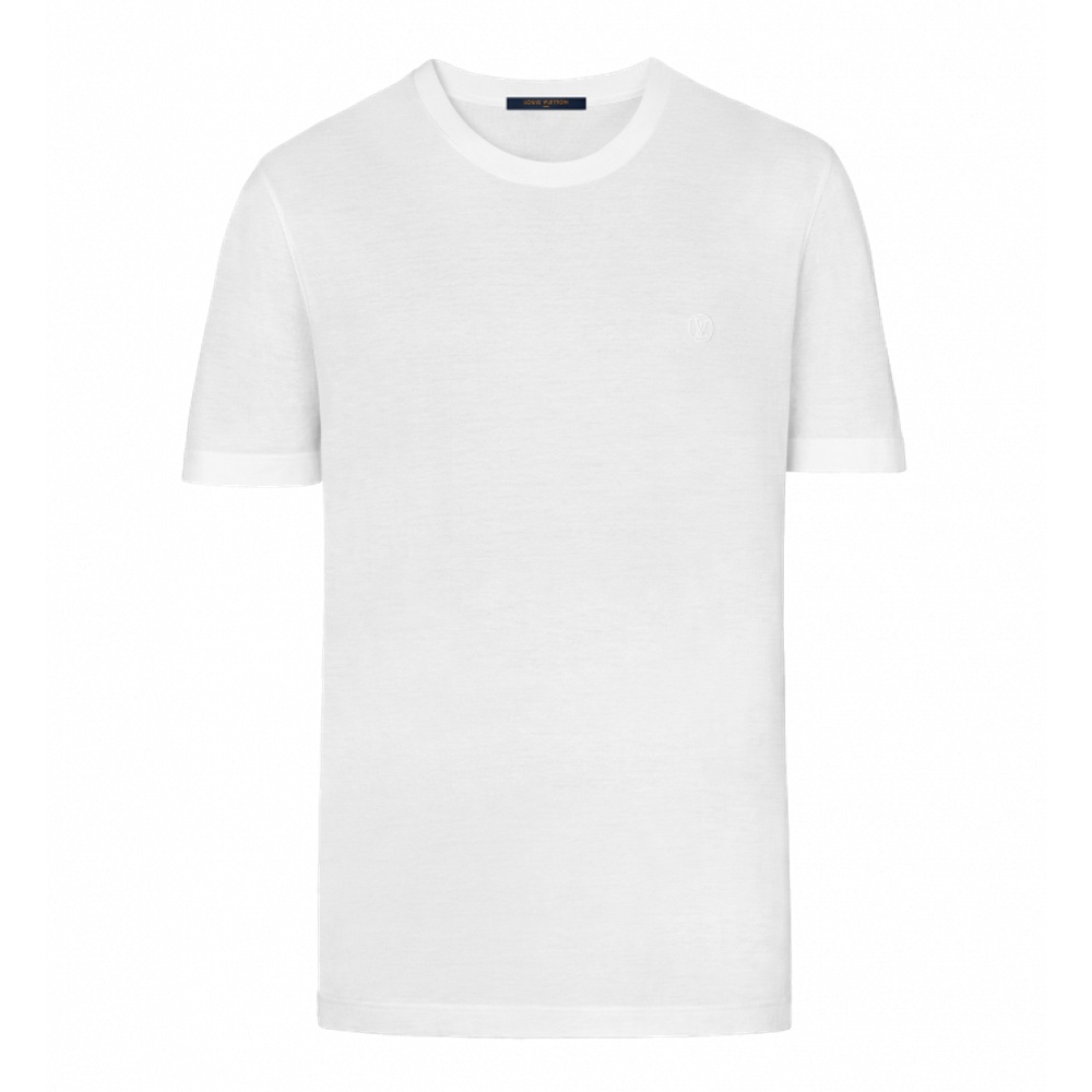 【鋇拉國際】LOUIS VUITTON 路易威登 LV 男款胸口小LOGO 短袖T恤 白色 1A1SAQ 歐洲代購