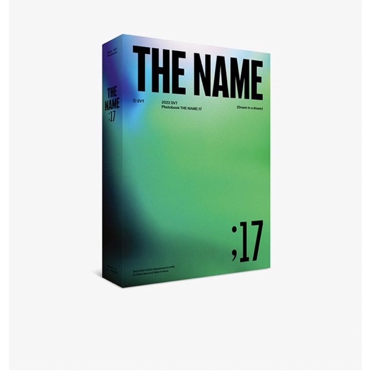 SEVENTEEN 2022 SVT PHOTOBOOK "THE NAME;17" 寫真書 不含卡與拍立得