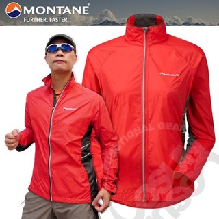 【英國 Montane】Featherlite Marathon Jacket 男款 羽量馬拉松風衣外套.排汗.透氣 紅