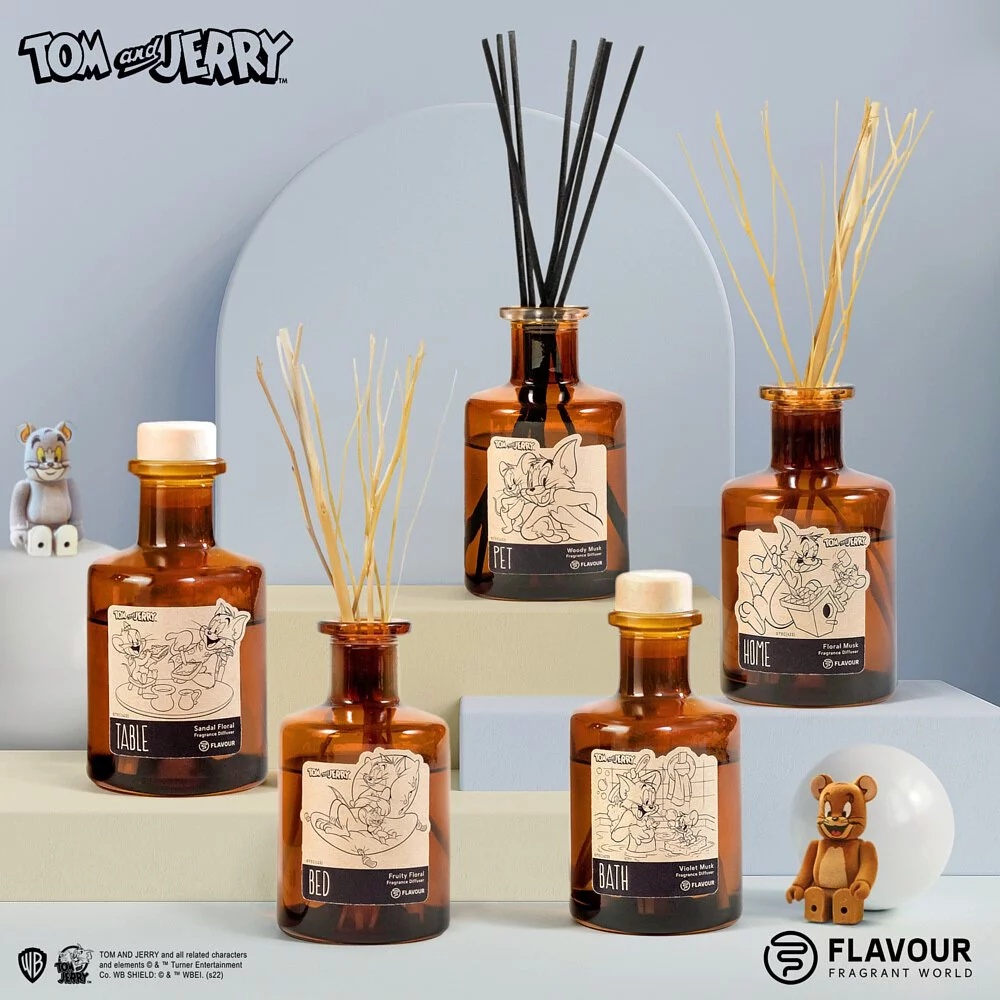 【GSELECT】Flavour TOM &amp; JERRY 聯名 湯姆貓與傑利鼠 香氛擴香 擴香 香氛 居家 香味
