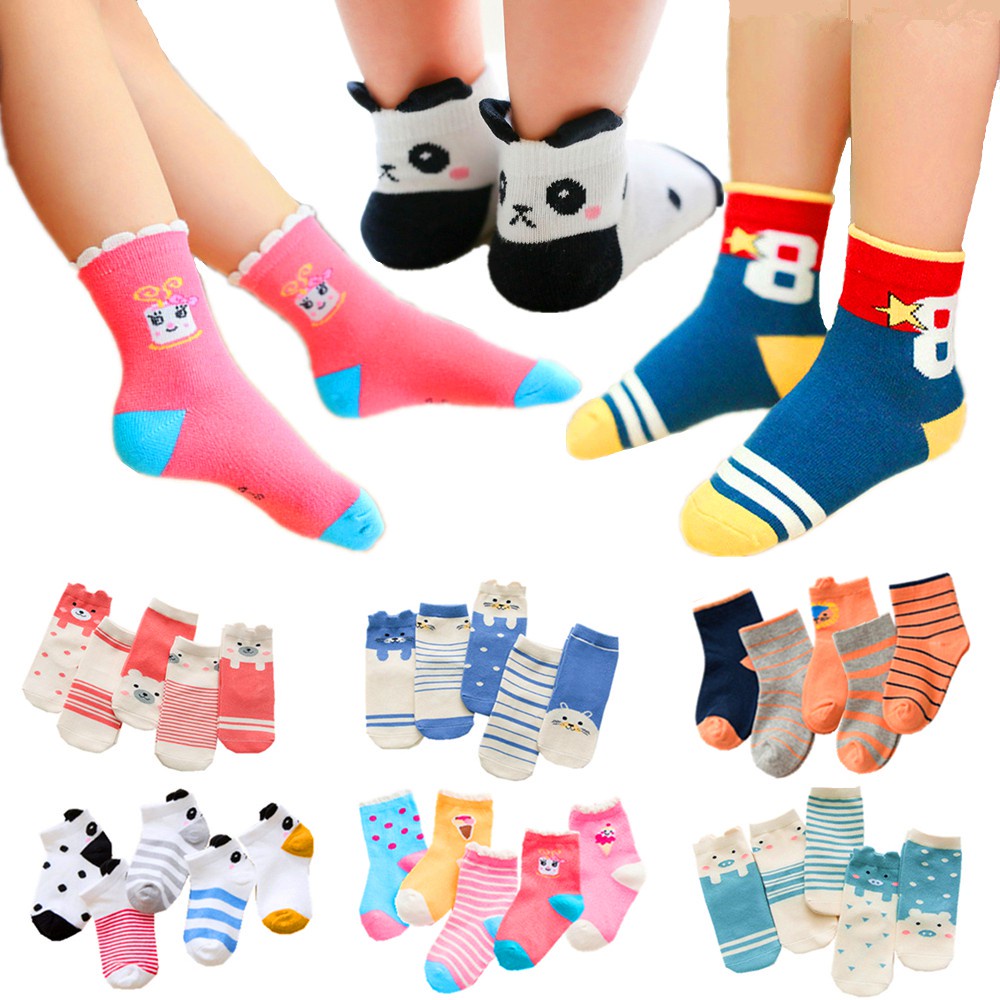 五入組 童襪 卡通兒童襪子可愛立體圖案兒童襪男童襪子女童襪子寶寶襪子 恐龍襪子