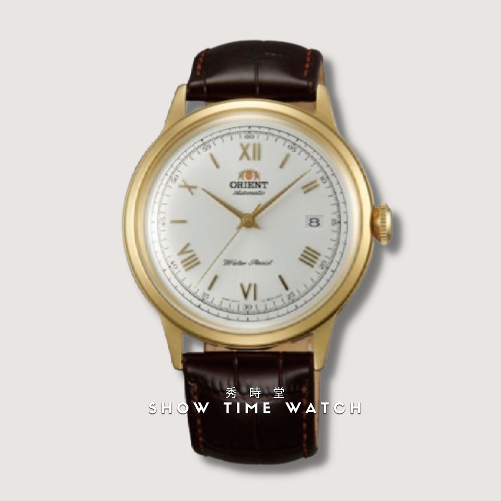 ORIENT 東方錶 濃烈復古風格羅馬時刻機械腕錶-皮帶/白面金 FAC00007W [ 秀時堂 ]
