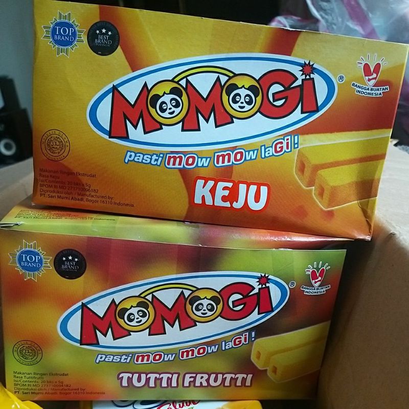 Momogi Snack Keju Box Isi  20Pcs ×5g
