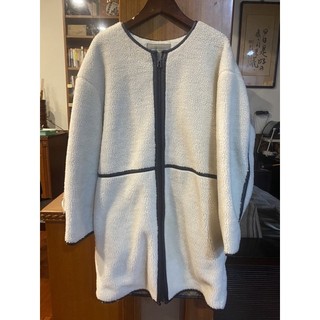 免運可議 united arrows 日本品牌 絨毛外套 絨毛大衣 長版外套 長版大衣