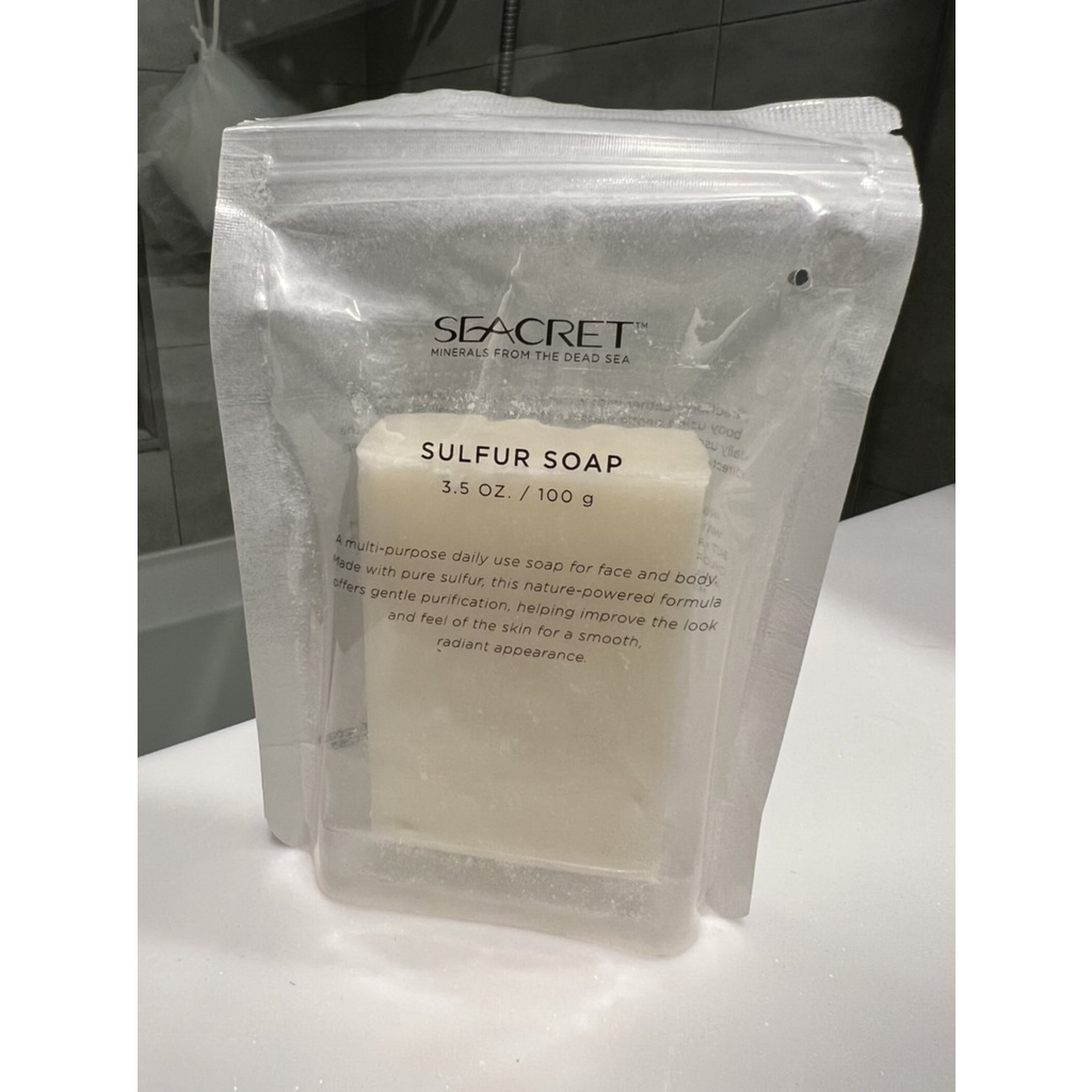 [現貨]日本購入seacret秘之海 溫和硫磺皂 雙色橄欖油皂