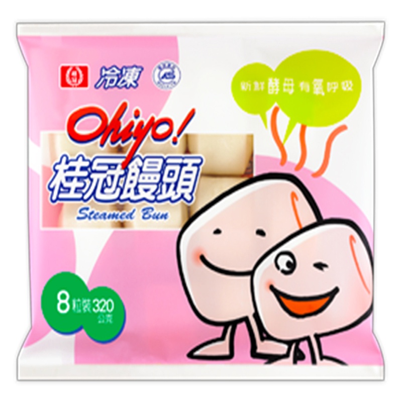 桂冠 Ohiyo桂冠饅頭(冷凍)  320g【家樂福】