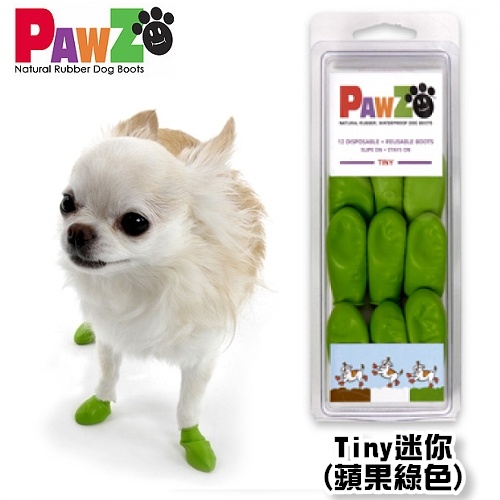 *COCO*美國 PAWZ寵物橡膠腳套Tiny 迷你 /一盒12入寒.防水.隔熱.術後防舔咬 狗鞋 腳套