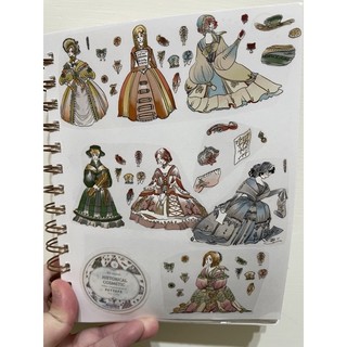 （二手紙膠帶）Historical cosmetic復古女孩 歐洲宮廷風 紙膠帶-自己印