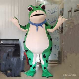 抖音網紅充氣青蛙人偶服搞怪成人穿青蛙玩偶服定製充氣網紅服擺地攤