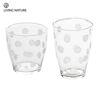 韓系ins 原創 白色波點印花 耐熱透明玻璃水杯 家用冰激凌牛奶咖啡杯子 新品