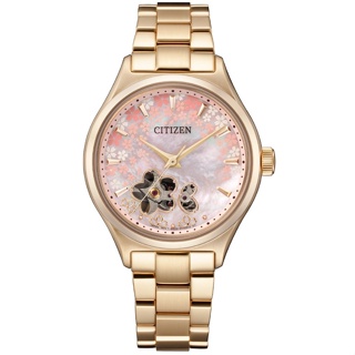 【柏儷鐘錶】Citizen 星辰錶 機械錶 櫻花機械錶 PC1019-66Y（附贈粉色小牛皮錶帶＋特殊錶盒）