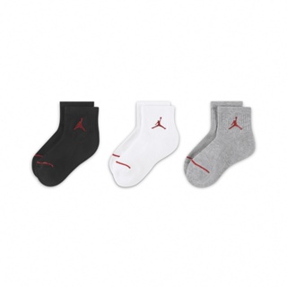 Nike 襪子 Jordan 童襪 大童 三雙入 短襪 毛巾布 三色 喬丹【ACS】 JD2113041GS-003