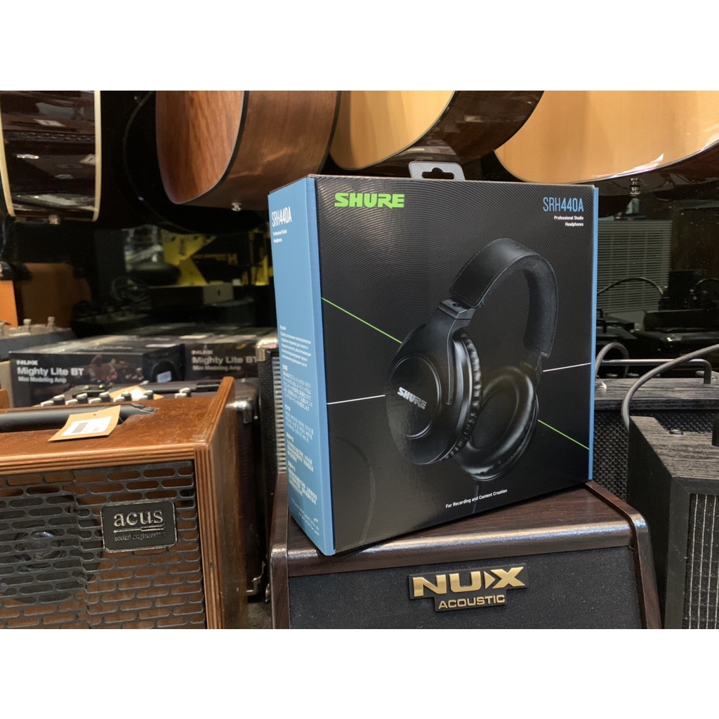 【名人樂器】Shure SRH440A 專業錄音室 監聽耳機 原廠公司貨 保固兩年