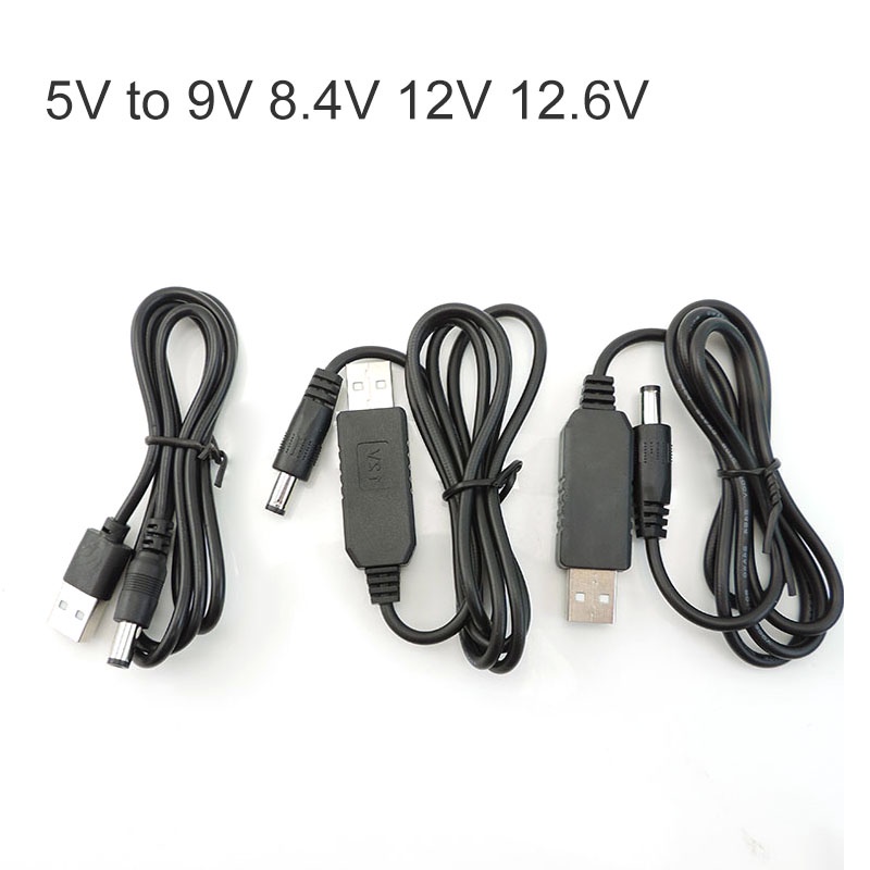 Usb DC 5V to USB 9V 8.4V 12V 12.6V Step UP Module 電源升壓線電源線適配