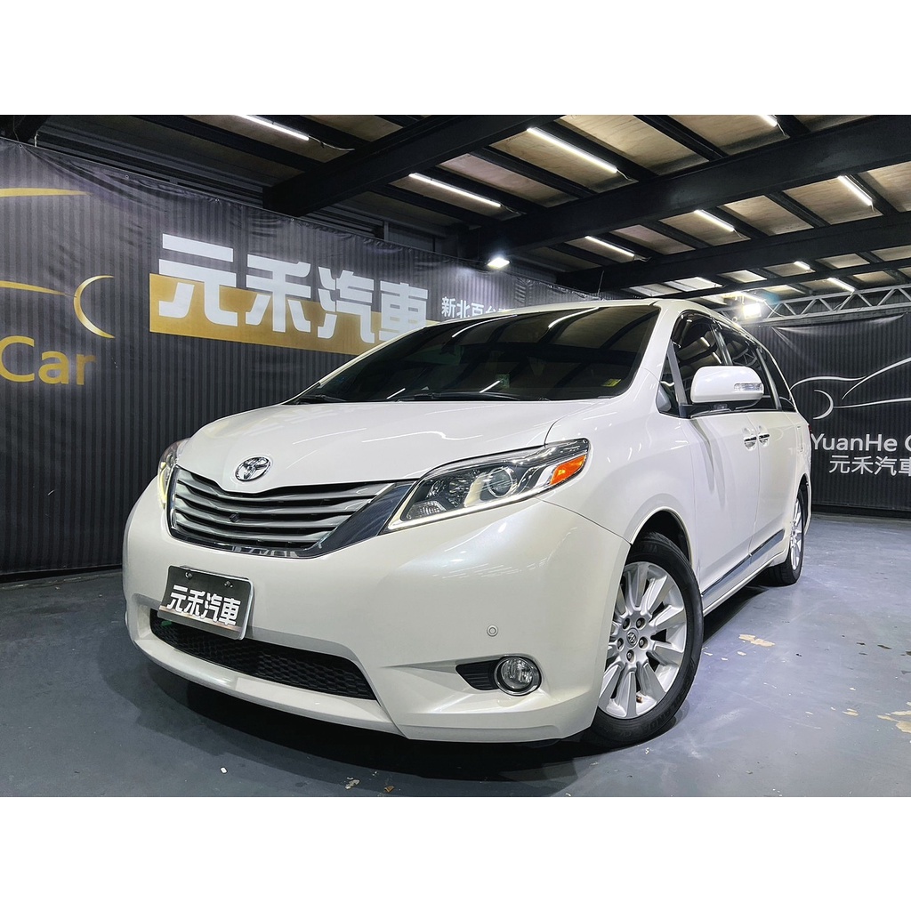 正2015年出廠 Toyota Sienna 3.5 Limited 汽油 極光白 實跑9萬里程保證 !