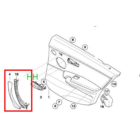 BMW 寶馬 E90 E91 車門扶手 車門扶手 內門把 內把手 6件組