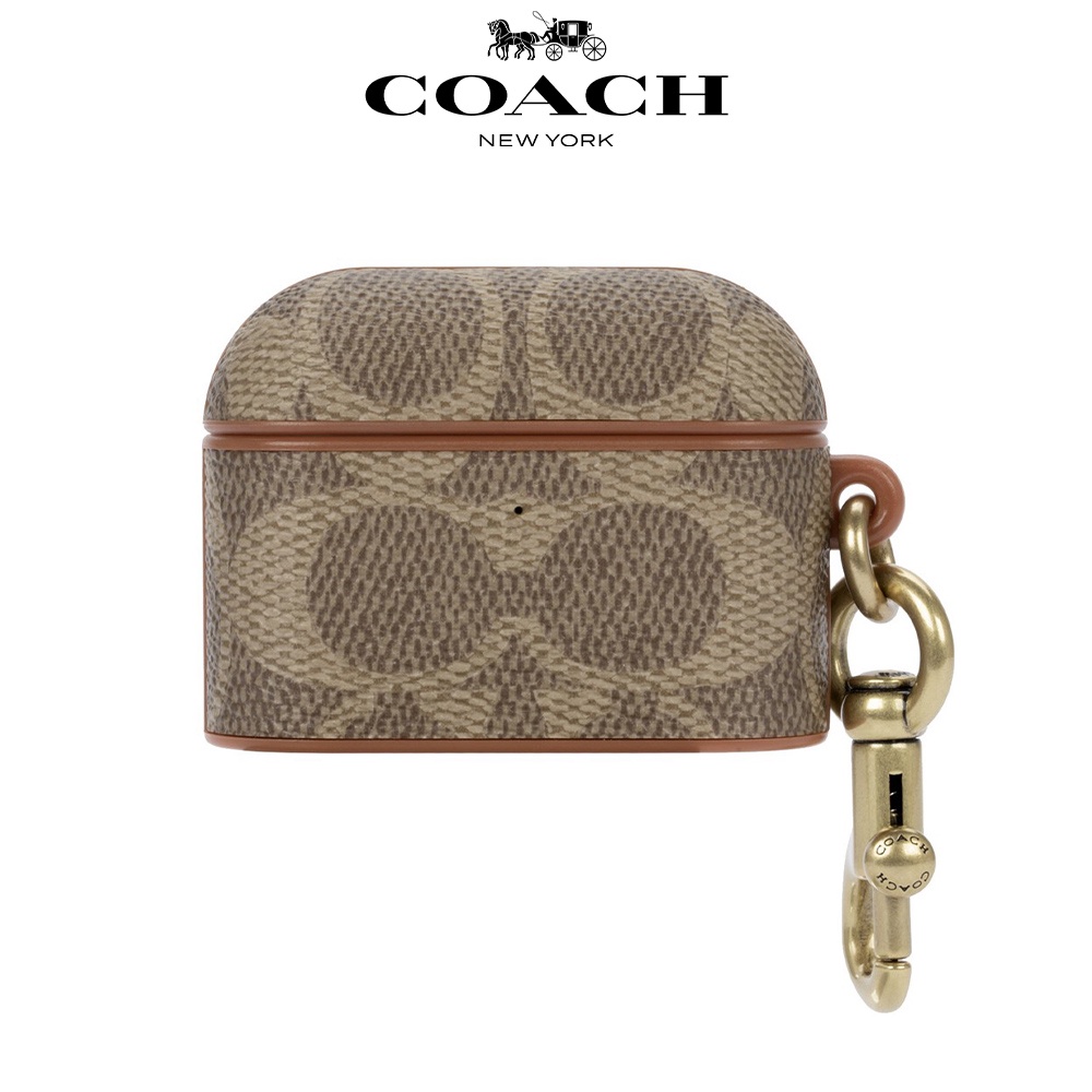 【COACH】AirPods Pro (第 1/2 代)  耳機保護殼套 經典卡其