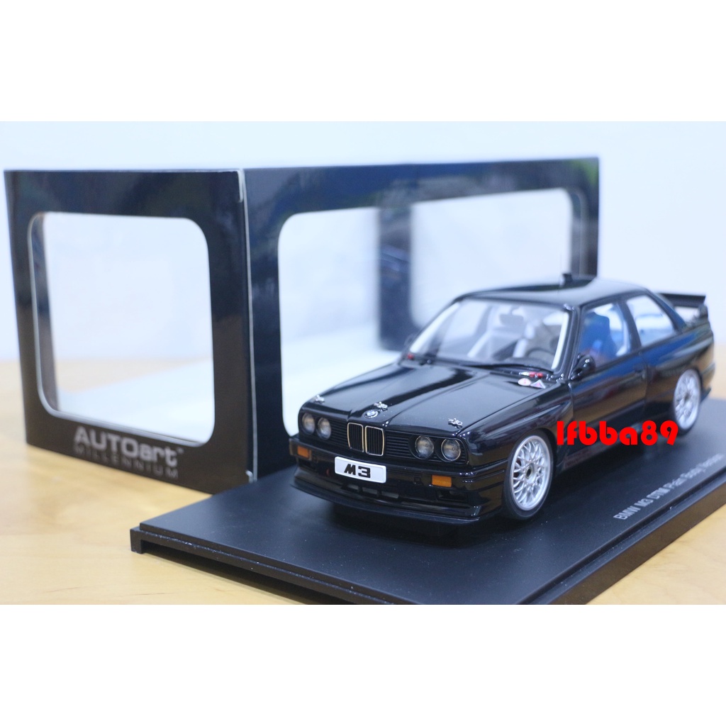 藍法車藏庫 Autoart 1/18 BMW E30 M3 DTM PASIN BODY VERSION 黑 寶馬