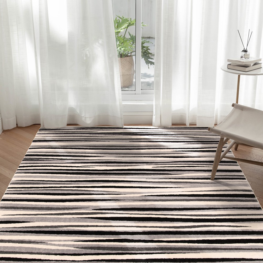 【范登伯格】比利時普爾亞簡約地毯-線條 200x290cm(共兩色)