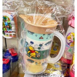 『米米兔日本雜貨店』現貨 日本skater x Pooh 小熊維尼堆疊杯4入 學習杯 冷水壺