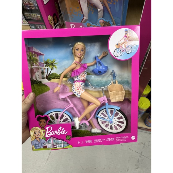 芭比時尚自行車組合玩具