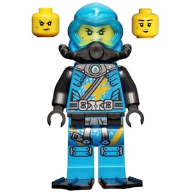 《LEGO 樂高》【Ninjago 旋風忍者系列】女忍者 航向大海 潛水裝人偶 赤蘭 Nya 71756（njo703)