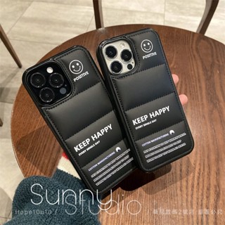 殼多多 羽絨系 防滑 創意笑臉 iPhone14 13 12 11 pro max xs xr 手機殼 防摔 保護套
