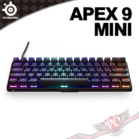 賽睿 SteelSeries APEX 9 MINI 遊戲 鍵盤 PC PARTY
