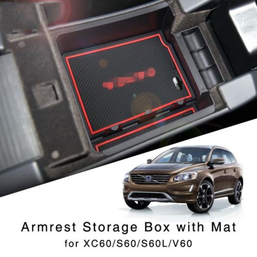 車用置物盒 適用於沃爾沃 Volvo XC60 S60 S60L V60 09-17年 內飾儲存盒 中控扶手箱收納儲物盒