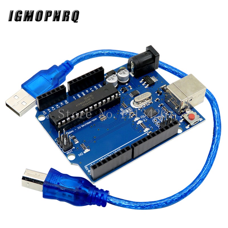 Uno R3官方ATMEGA16U2+MEGA328P芯片適用於Arduino UNO R3開發板+USB線