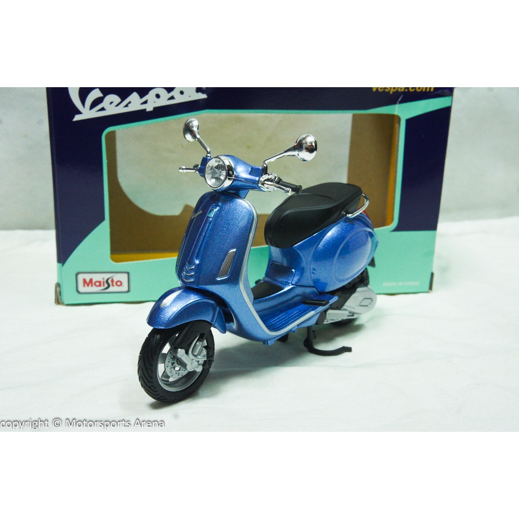 【現貨特價】1:12 Maisto Vespa 150 Primavera 2018 藍色