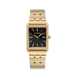 BREDA 美國設計師品牌女錶 | VIRGIL系列 長方形復古簡約造型手錶 - 黑1740C