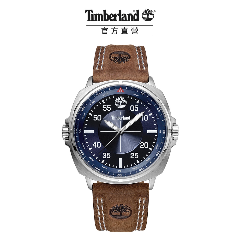 【Timberland】手錶 男錶 WILLISTON系列 47mm戶外潮流 皮革錶(TBL.15516JS/03)
